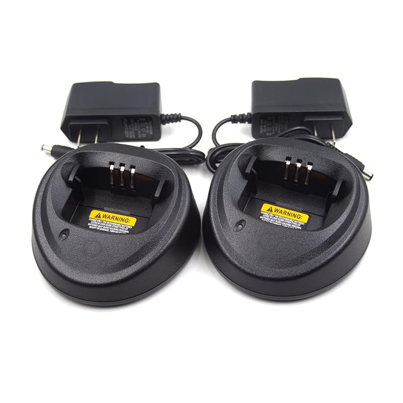 (2-Pack) Charger for Motorola CP200 CP200D NNTN4496 NNTN4497 – Charging Dock Kit