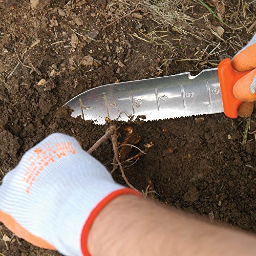Deluxe Soil Knife with Leather Sheath - 6-Inch Stainless Steel Garden Tool