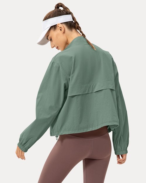 Locachy Women's Athletic Jacket - Lightweight Zip-Up with Windproof Sun Protection | Perfect for Outdoor Workouts