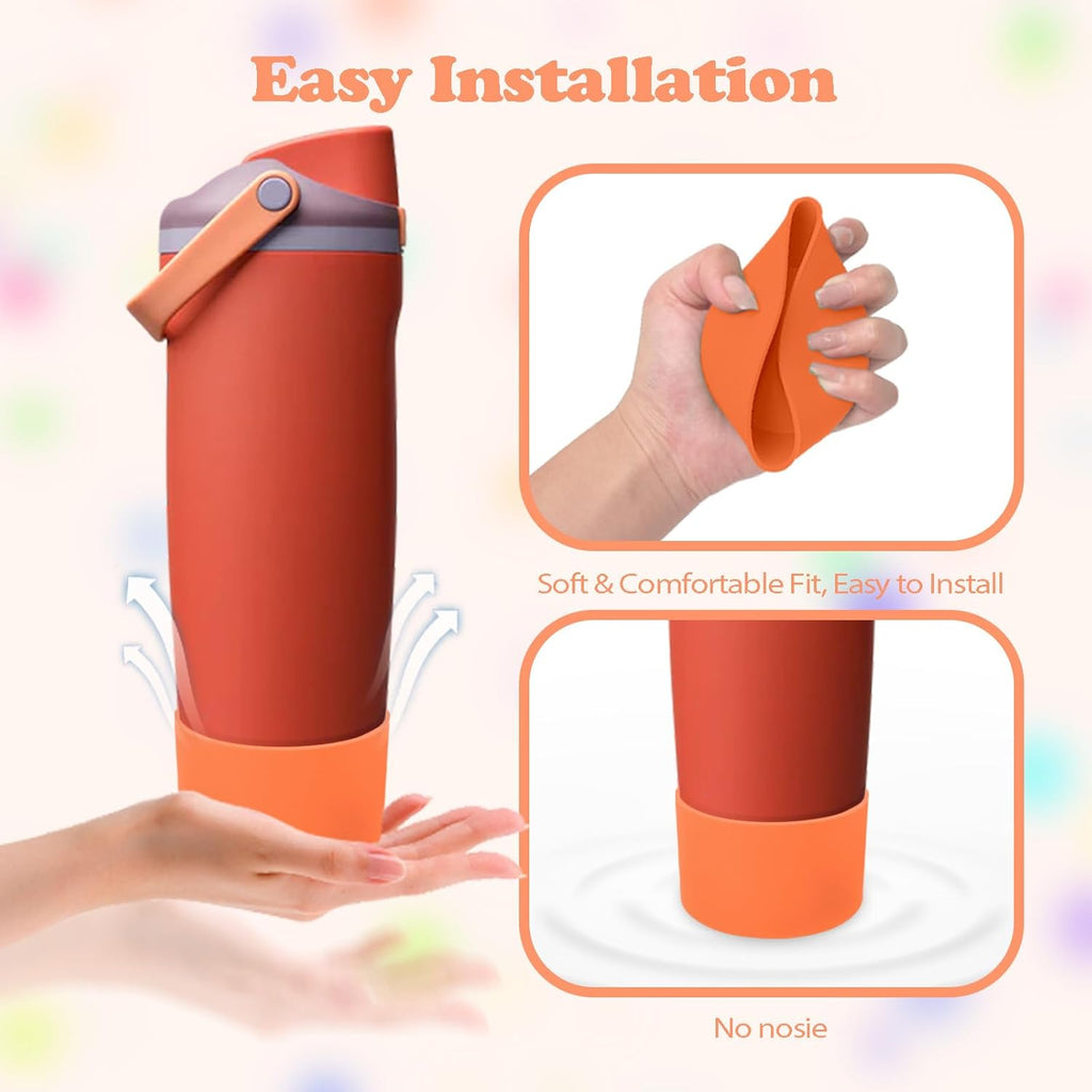 Owala Silicone Boot - Non-Slip, Scratch-Resistant Stability Enhancer for 30oz & 40oz Bottles | Terracotta Sunset