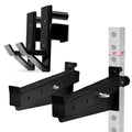 Yes4All Alloy Steel Barbell Holder J-Hooks And Premium Spotter Arms For 2x2 Power Rack/Power Cage/Squat Rack - 1,000 Lbs Capacity Attachments