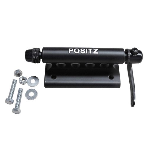 Positz Quick Release Bike Fork Mount for Car Roof Rack Truck Inside Vans Carrier When Traveling Transporting Storage fits Road MTB City Hybrid Bicycle