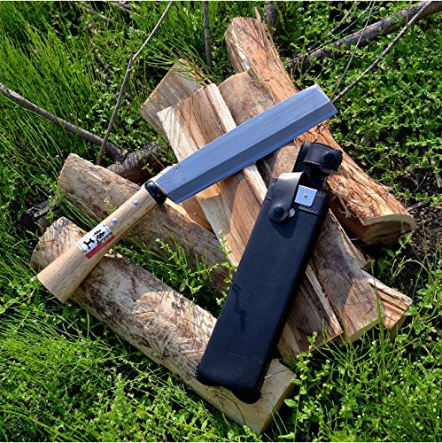 Japanese NATA Hatchet 8.2-Inch Hand Axe with Sheath - Single-Bevel