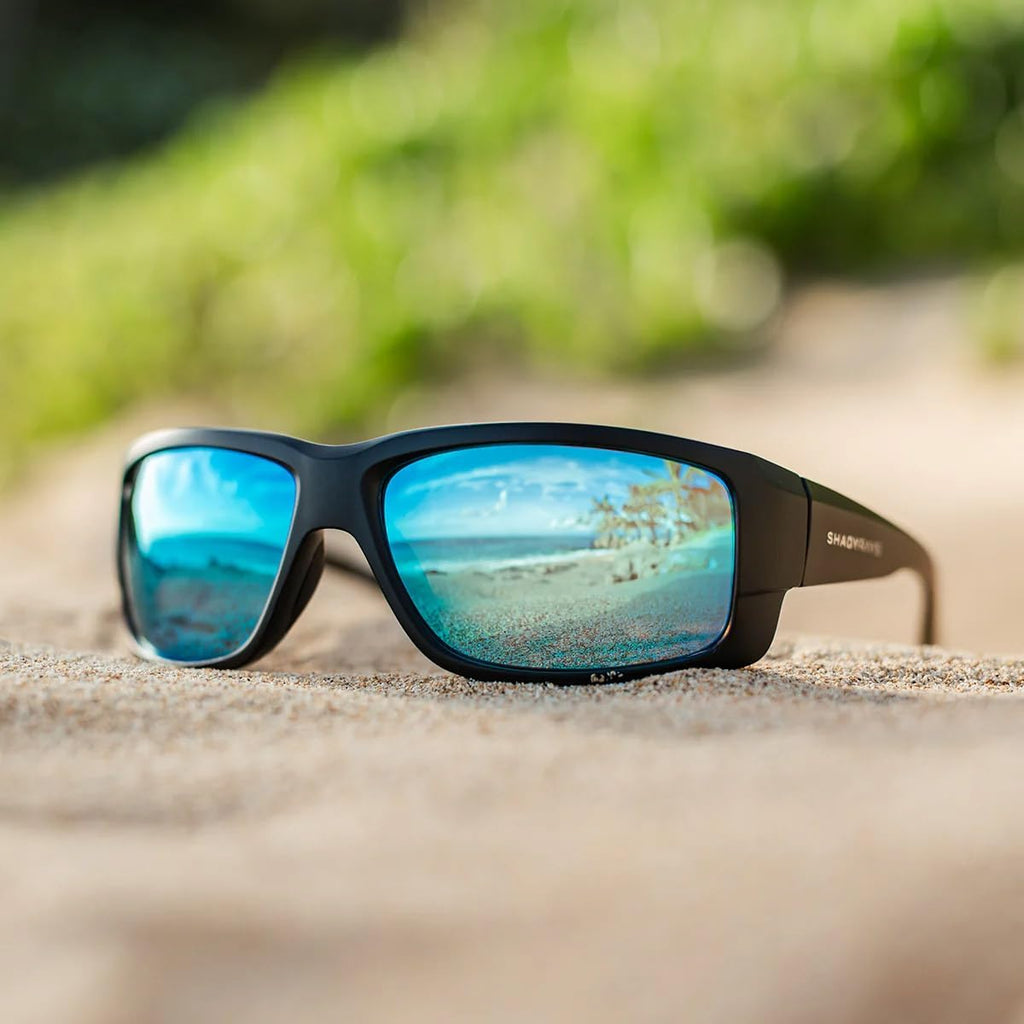 Shady Rays Capitan Sunglasses - Polarized Lenses with Rubber Accents for Ultimate Comfort