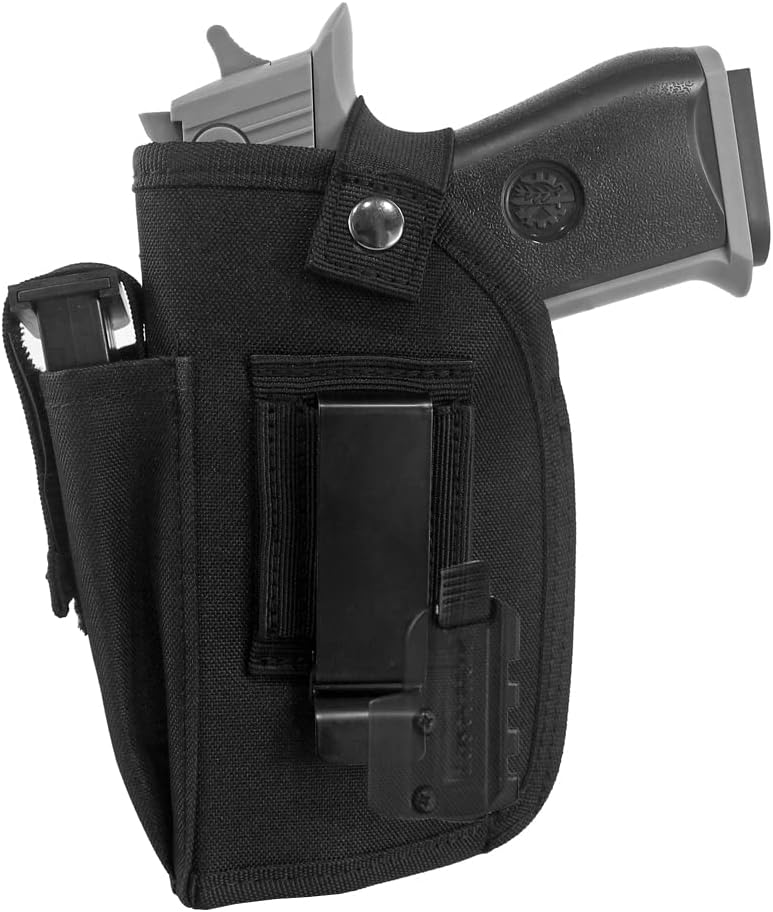 Skiennix Concealed Carry Gun Holster - IWB/OWB for Handgun with Laser Light | Ambidextrous Design