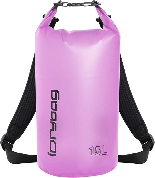 IDRYBAG Clear Waterproof Dry Bag - Versatile Sizes 2L/5L/10L/15L/20L for Kayaking & Outdoor Adventures