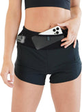 FlipBelt High Waisted Running Shorts - Quick-Dry Activewear with Pockets & Built-In Belt | Perfect for Workouts