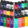 Multicolor Thank You Water Bottles Set - 24 Pack 20oz Reusable Aluminum Staff Gifts