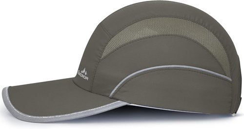 GXCROR Quick-Dry Running Hat - UPF 50+ Breathable Mesh, Reflective Sports Cap for Outdoor Activities