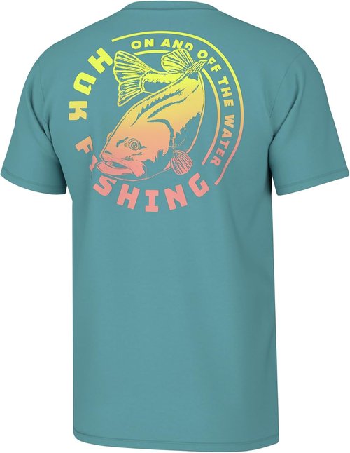HUK Men's Fishing Tee - Quick-Dry Performance Short Sleeve Shirt for Ultimate Comfort