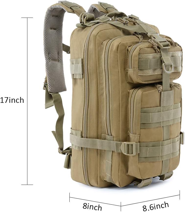 ROARING FIRE Tactical Assault Backpack - 30L Military Rucksack for EDC, Camping & Hiking