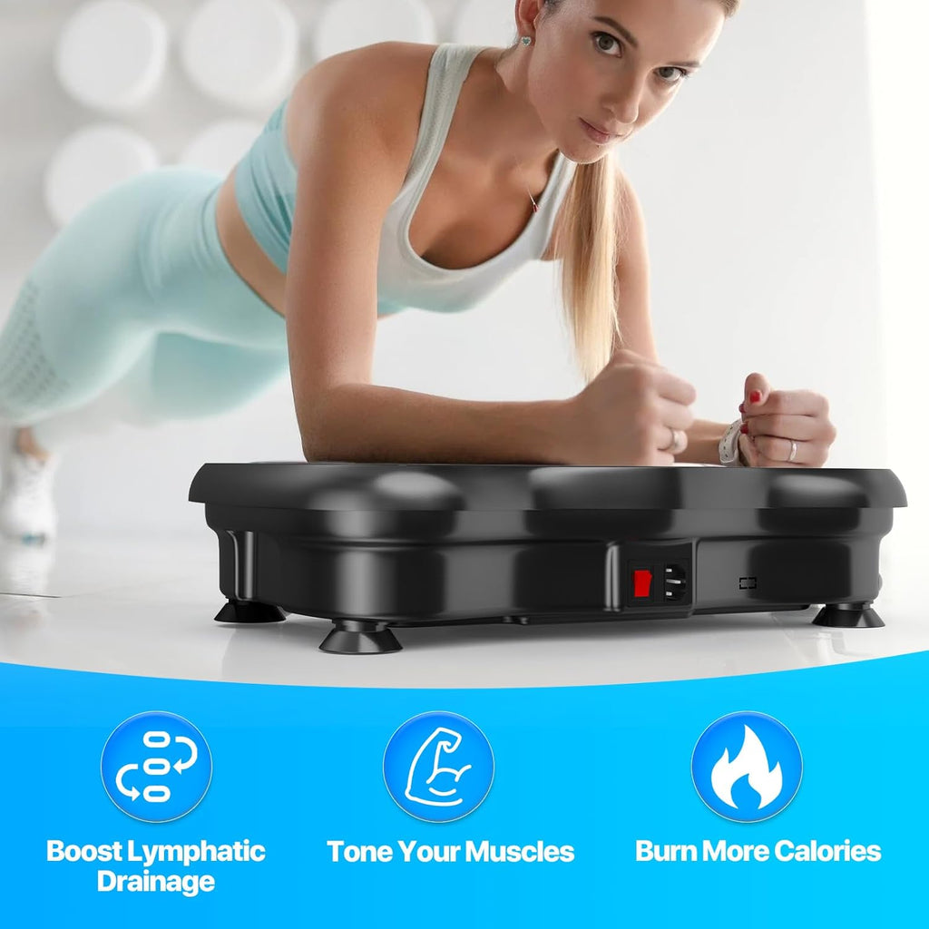 Skiennix Vibration Plate Exercise Machine - Whole Body Workout & Lymphatic Drainage | Home Fitness Equipment
