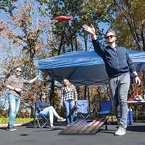 Wild Sports Stars & Stripes Cornhole Board Set with American Flag Fade Design, 2 Boards & 8 Bean Bags