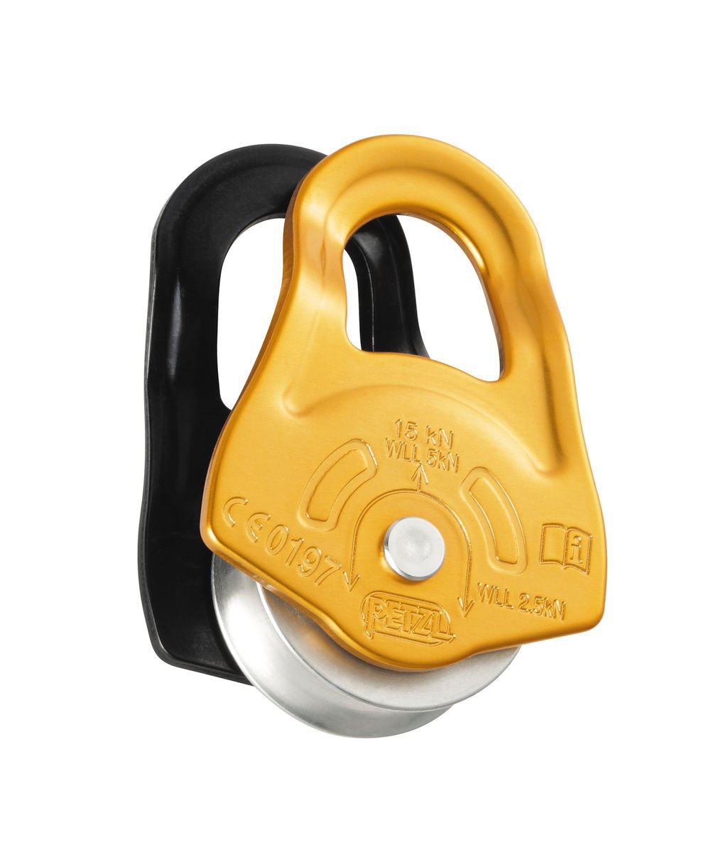 Petzl, Partner Pulley, Compact Pulley with Swinging Side Plates
