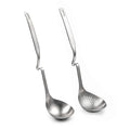 12-Inch SUS304 Stainless Steel Slotted Ladle Set for Hot Pot & Soup