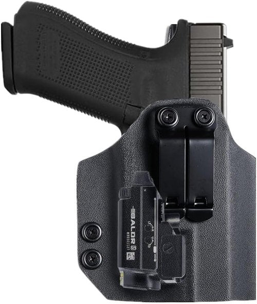 Kydex IWB Holster for Glock 17, 19, 45 & Taurus G2C | Tactical Flashlight Compatible, Concealed Carry
