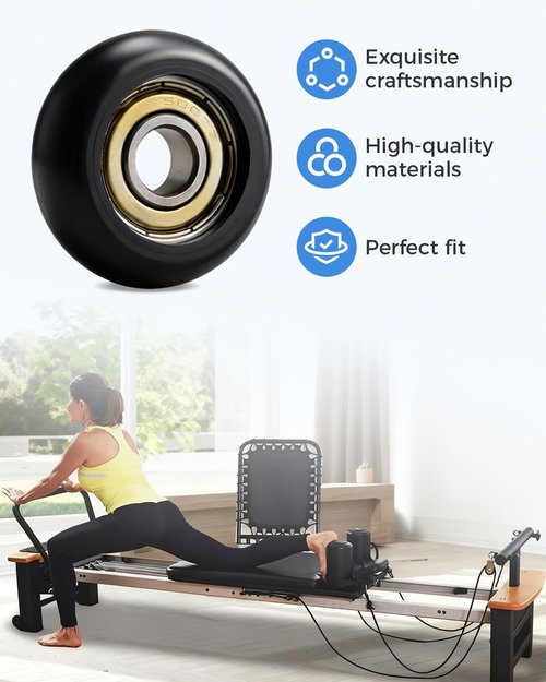 Replacement Roller Wheels Fit for Aero Pilates Reformer, 4 Pcs