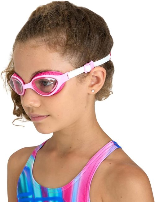 ARENA Junior Swim Goggles - Unisex Anti-Fog Coated Lens with Air Seals | Adjustable Strap for Ages 6-12