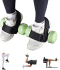 Abnaok Dumbbell Foot Attachment - Adjustable Tibialis Trainer Straps for Leg Workouts | 2PCS Ankle Weights