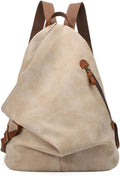 KL928 PU Leather Vintage Backpack - Large Casual Daypack for Outdoor Travel & Hiking