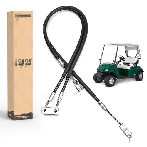 10L0L Golf Cart Brake Cable Stainless Steel Core for EZGO TXT 1994 & up or EZGO TXT Marathon Medalist, Golf Cart Driver & Passenger Side Brake Cable 70716-G03 70273-G03 70969-G03