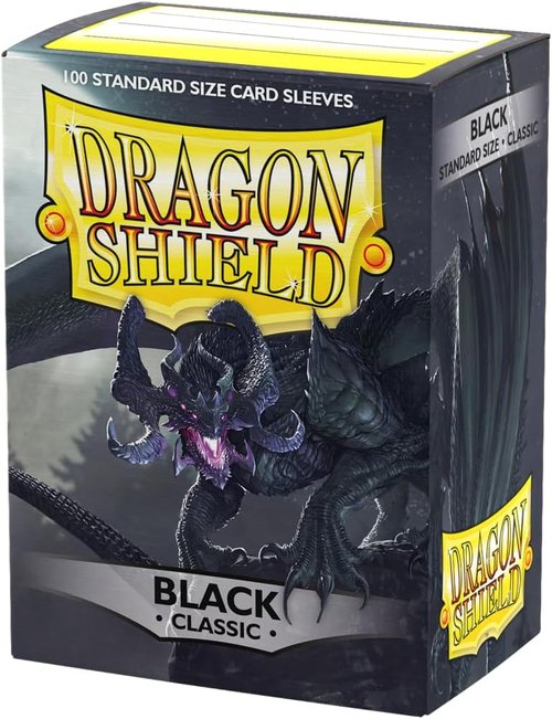 Dragon Shield | Premium Standard Size Card Sleeves | 100 Count - Smooth & Durable TCG Protection | Black