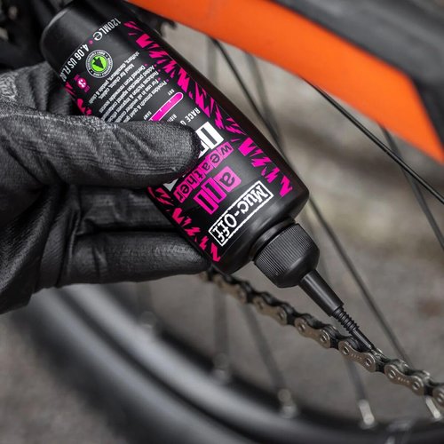 Muc-Off All-Weather Chain Lube - Biodegradable Bike Chain Oil for All Conditions | 4 fl oz