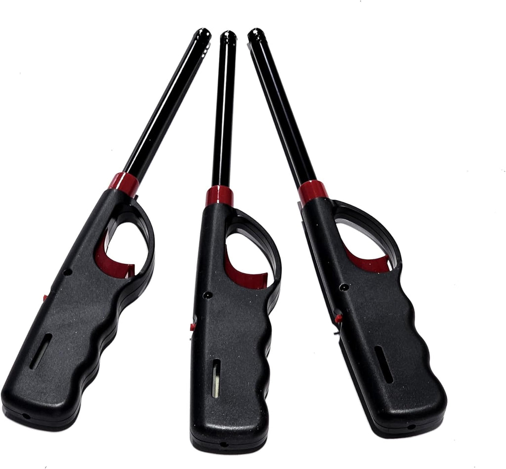 Skiennix BBQ Grill Lighter Casings - Refillable Butane Gas for Candle & Fireplace | 3 Pack
