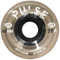 Atom Skates Quad Roller Wheels/Outdoor/Hardness 78A / 62x33 Black Pulse Lite/Set of 4