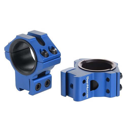 WestHunter Dovetail Scope Rings, 1 in/30 mm Tactical Precision Low Profile Scope Mount | Blue