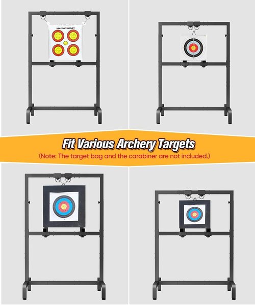 Adjustable Archery Target Stand - Portable Holder for Foam & 3D Targets | Ideal for Indoor/Outdoor Practice