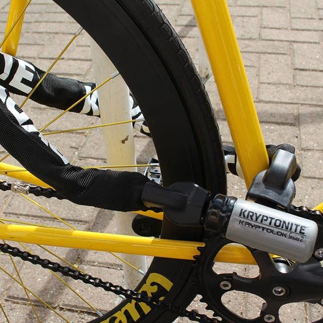 Heavy Duty Bicycle Chain Lock 4ft 9mm Manganese Steel Anti-Theft with Keys