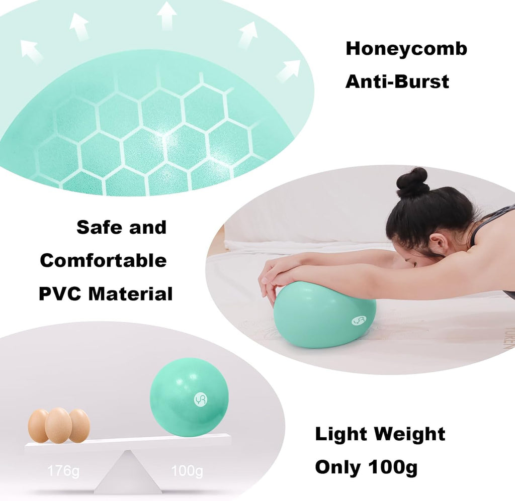Skiennix Exercise Ball - Anti-Burst, Slip Resistant Yoga Ball for Fitness & Therapy | 25cm/55cm
