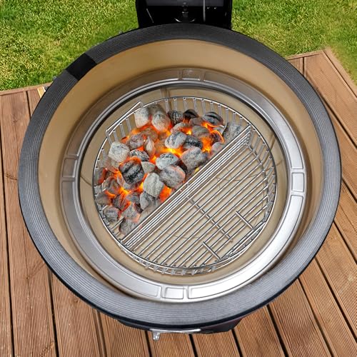 Onlyfire Heavy-Duty Stainless Steel Charcoal Ash Basket XL for 24" Green Egg