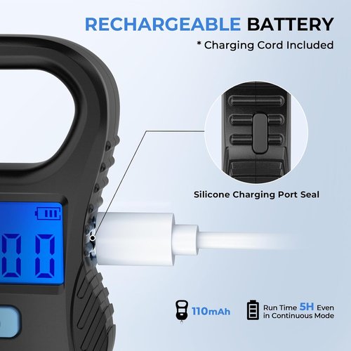 Calamus Rechargeable Digital Fish Scale - 55lb Capacity, High Accuracy, Backlight LCD Display | Multi-Unit Conversion