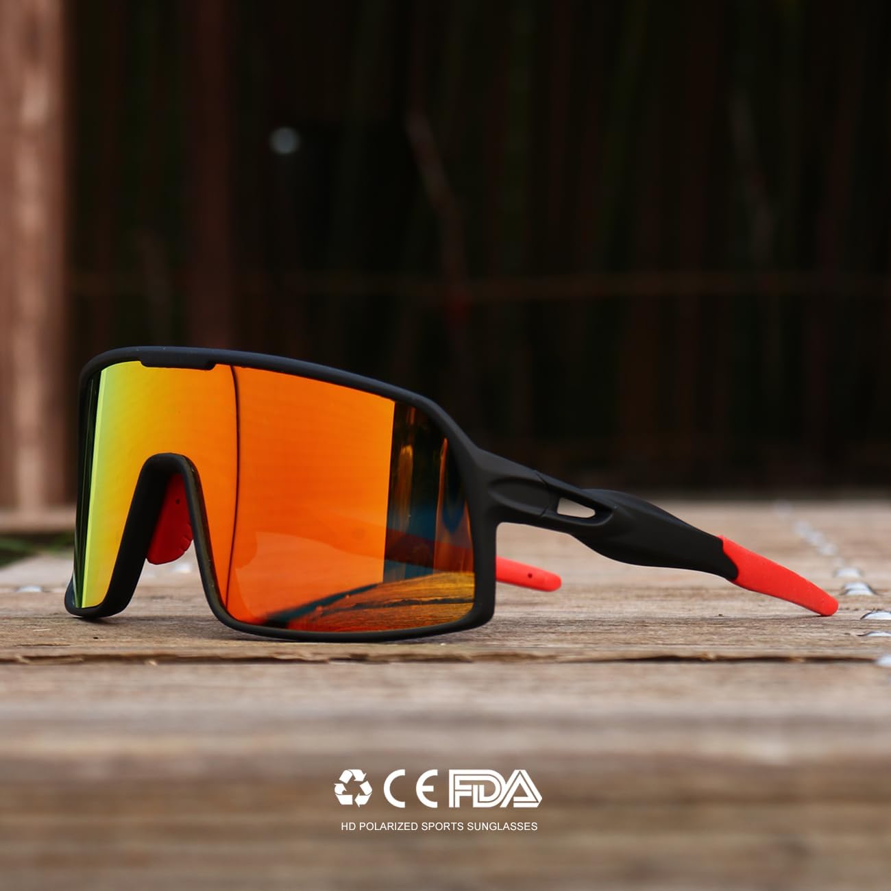 SEKKAF Polarized Sports Sunglasses - UV Protection Cycling Glasses for Men & Women | Ideal for Outdoor Activities