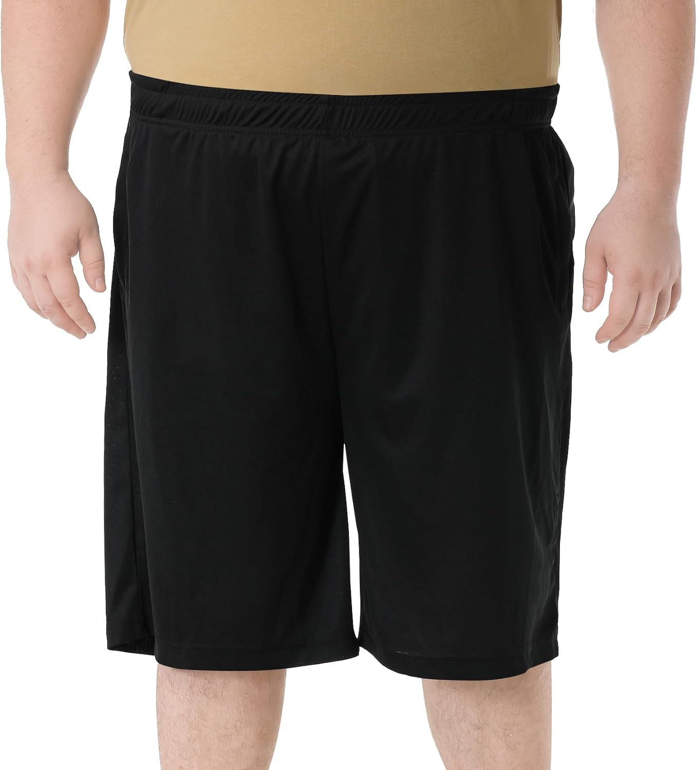 Skiennix Men's Basketball Shorts - Lightweight Dry-Fit Athletic Training with Zipper Pockets | Regular & Big Tall Sizes