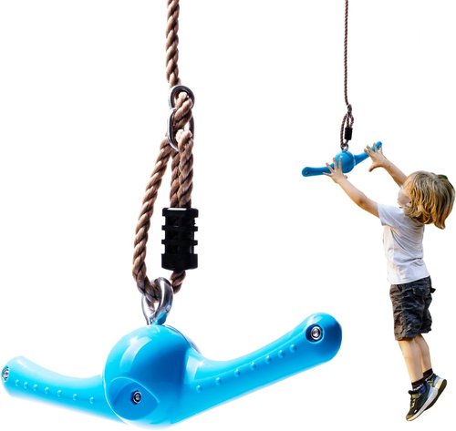 Ninja-Twister Swing Set - 360° Handle Twist for Kids | Adjustable Slackline Attachments, Outdoor Toddler Swing