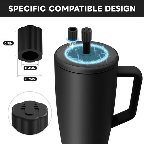Brumate Magnetic Straw Covers - 2 Pack Silicone Caps for 30 & 40 oz Tumblers