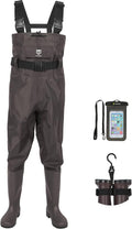 TIDEWE Bootfoot Chest Wader - Waterproof Fishing & Hunting Gear for Men & Women | Green/Brown