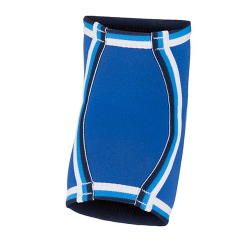 Rehband Protection Elbow Pads Children Volleyball, 1 Piece or 1 Pair, Elbow Pads 3mm Neoprene, Elbow Protector for Indoor Sports, Colour:Blue, Size:Large
