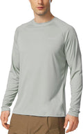 Baleaf Men's UV Protection Long Sleeve Rash Guard - SPF UPF 50+ Quick Dry Fishing Shirt