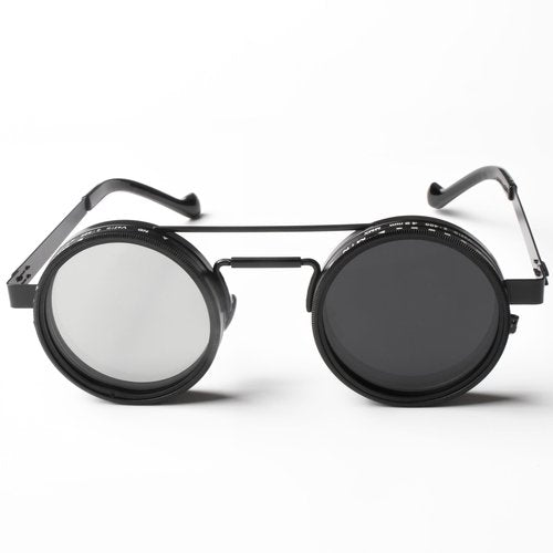 YG Culture Steampunk 360° Rotating ND Filter Sunglasses - Adjustable Tint, UV400 Protection & Lightweight Magnesium Frame for Driving, Outdoor