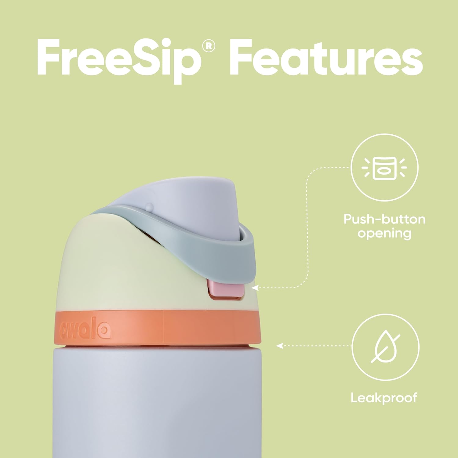 Owala FreeSip 24 oz Insulated Stainless Steel Water Bottle - BPA-Free, Perfect for Sports & Travel