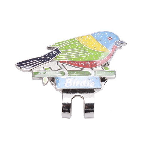 SUNGOOYUE Golf Ball Marker, Women Stainless Steel Magnetic Golf Hat Clip Ball Marker for (Bird)