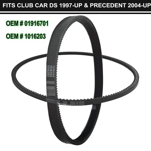 Club Car Belt Golf cart Club Car DS & Precedent Clutch Drive Belt and Starter Generator Belt Kit, for Club Car DS 1997-up, Club Car Precedent 2004-up, Replace OEM # 101916701, 1016203