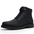 CGRRBW Men's Work Hiking Boots Waterproof, Winter Boots for Men, Anti-Slip Outdoor Climbing Warm Work Trekking Shoes for Men DSXM10-BLACK-12