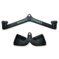 MARSAFIT Home Gym Fitness Rowing T-bar V-bar Pulley Cable Machine Attachment, Bicep Curl Tricep LAT pulldown Bar Back Strength Training Handle Grips LAT Pull Down Bar for Seat Row Workout