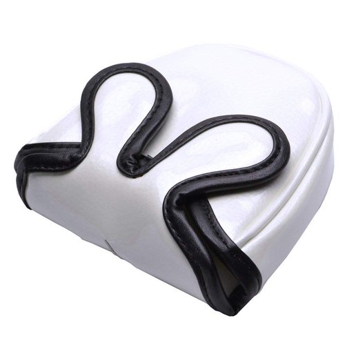 PLUSKER Skull Golf Mallet Putter Cover Magnetic Closure Creative White Golf Club Putters Headcover