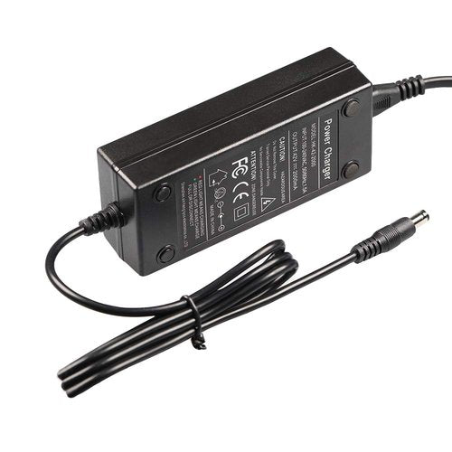 Toeaot 42V 2A DC Power Adapter 5.5mm(0.21 in) Connector for 36V Li-ion Battery,Battery Power Charger